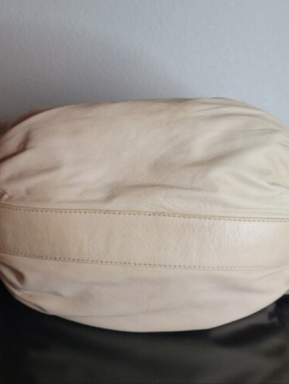 Bally Vintage Gathered Lambskin Leather Mayo Hobo Bag Made In Switzerland - Picture 6 of 12